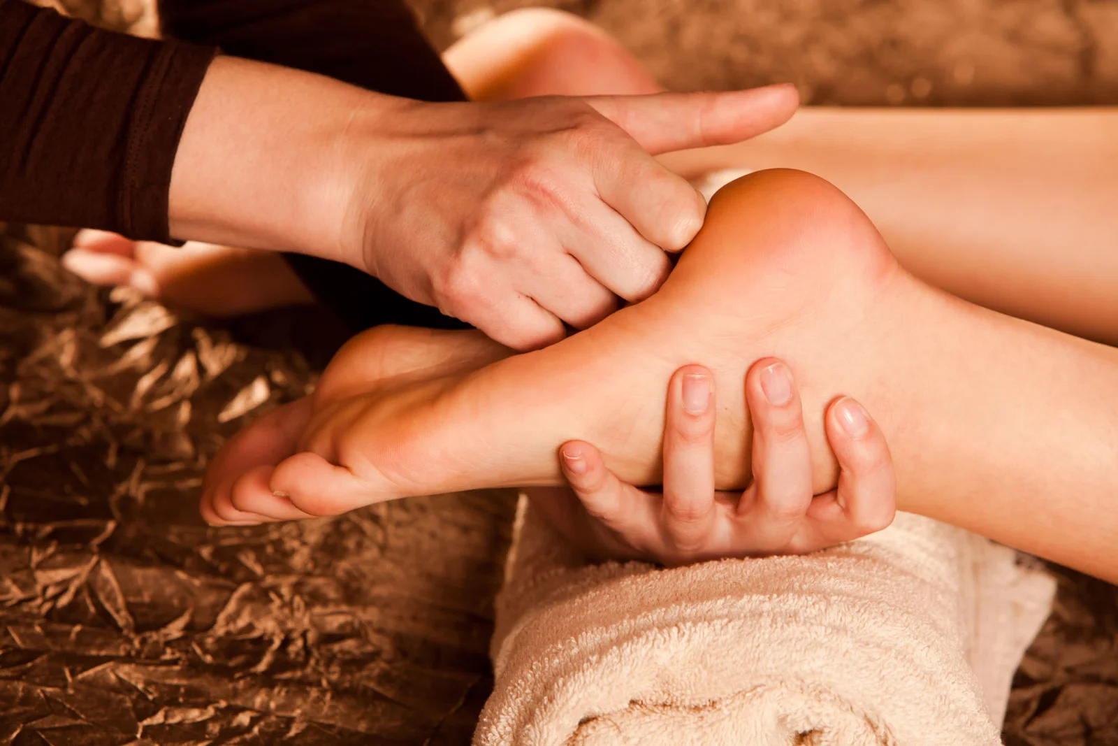 Reflexology foot massage to get relax